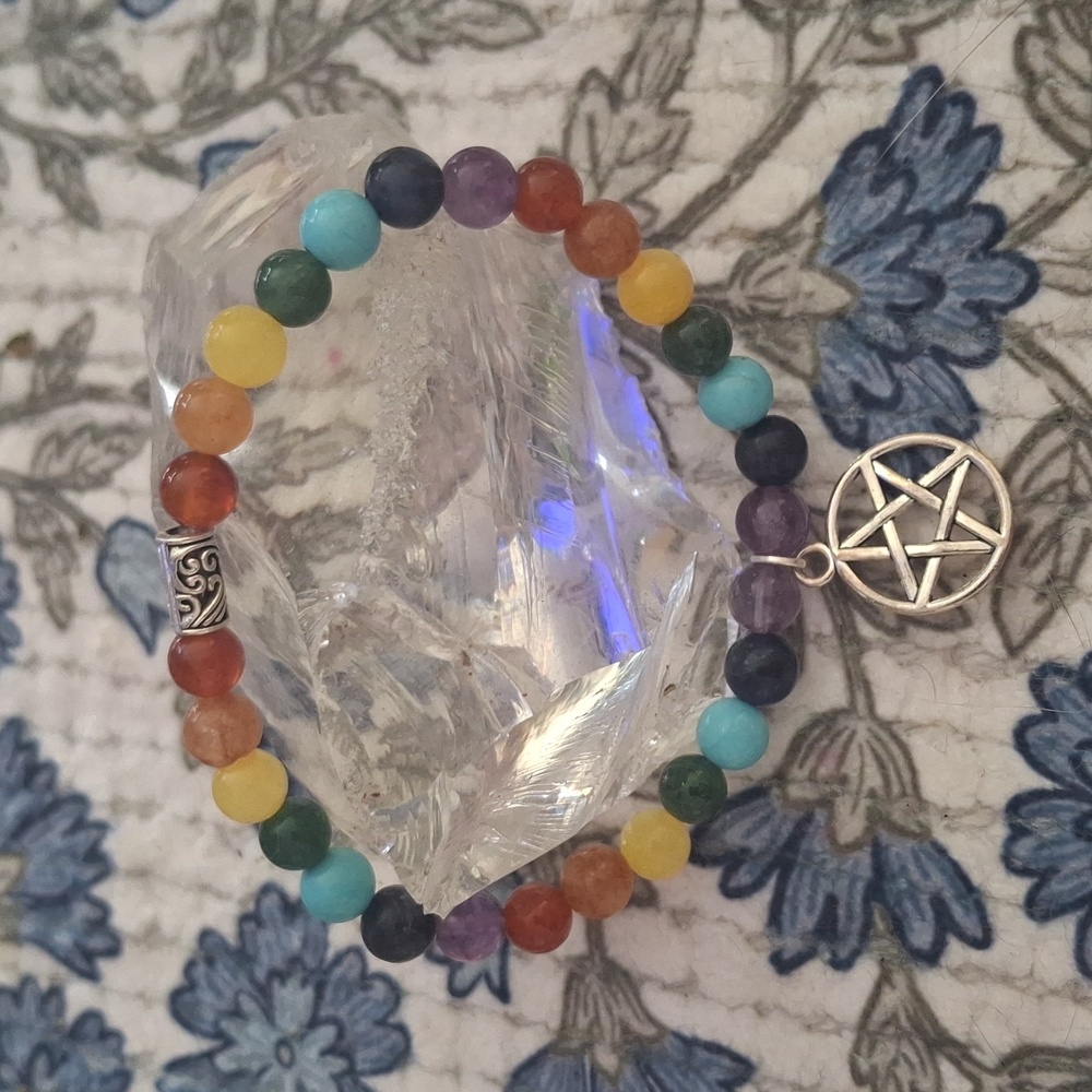 7 Chakra Beaded Bracelet - Picture 2 of 2